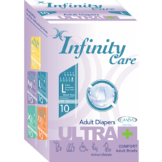 INFINITY CARE ADULT DIAPERS 10'SX8 L