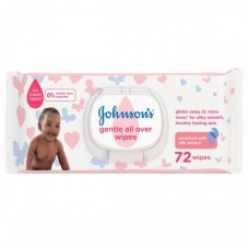 J&J BABY WIPES 6X72'S GENTLE